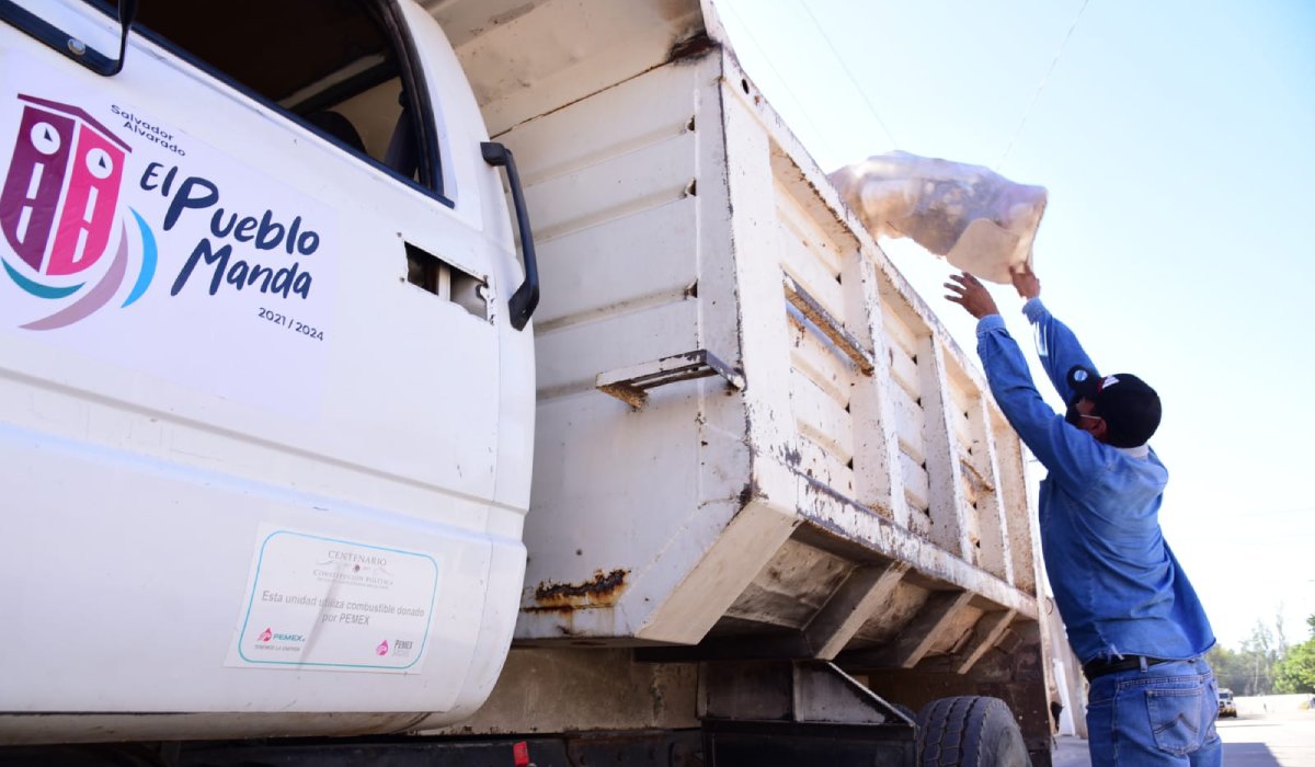 Servicio de recolección de basura trabajará normal durante esta temporada decembrina en Salvador Alvarado