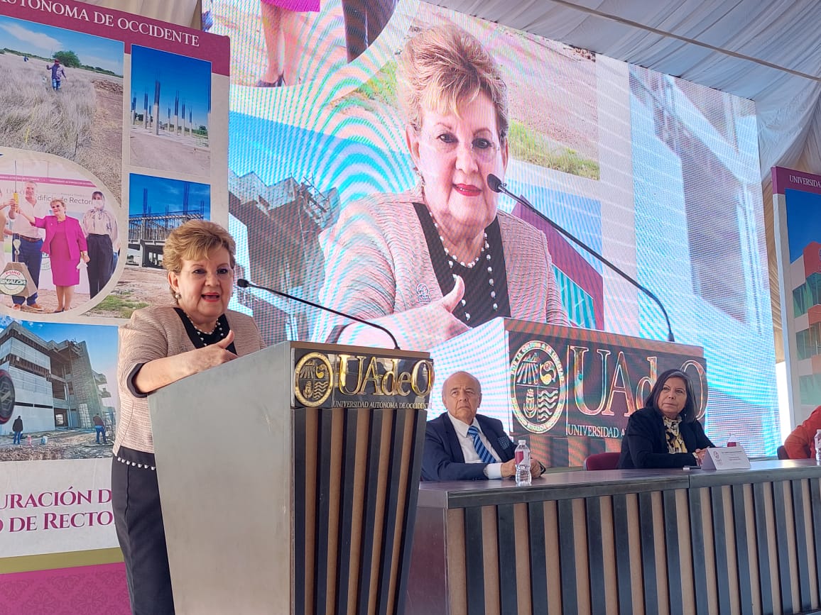 “Cumplí con mi mandato y me voy agradecida”: Rectora de la UAdeO al despedirse de universitarios
