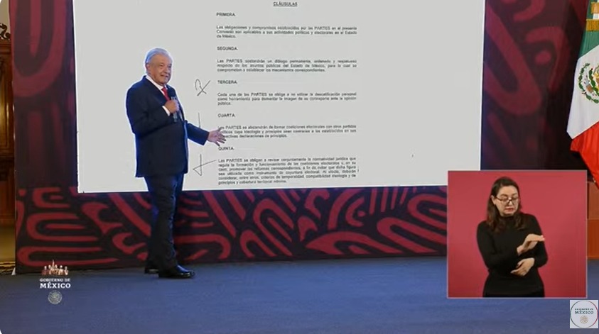 López Obrador expone acuerdos de repartición del PRI-PAN en Coahuila