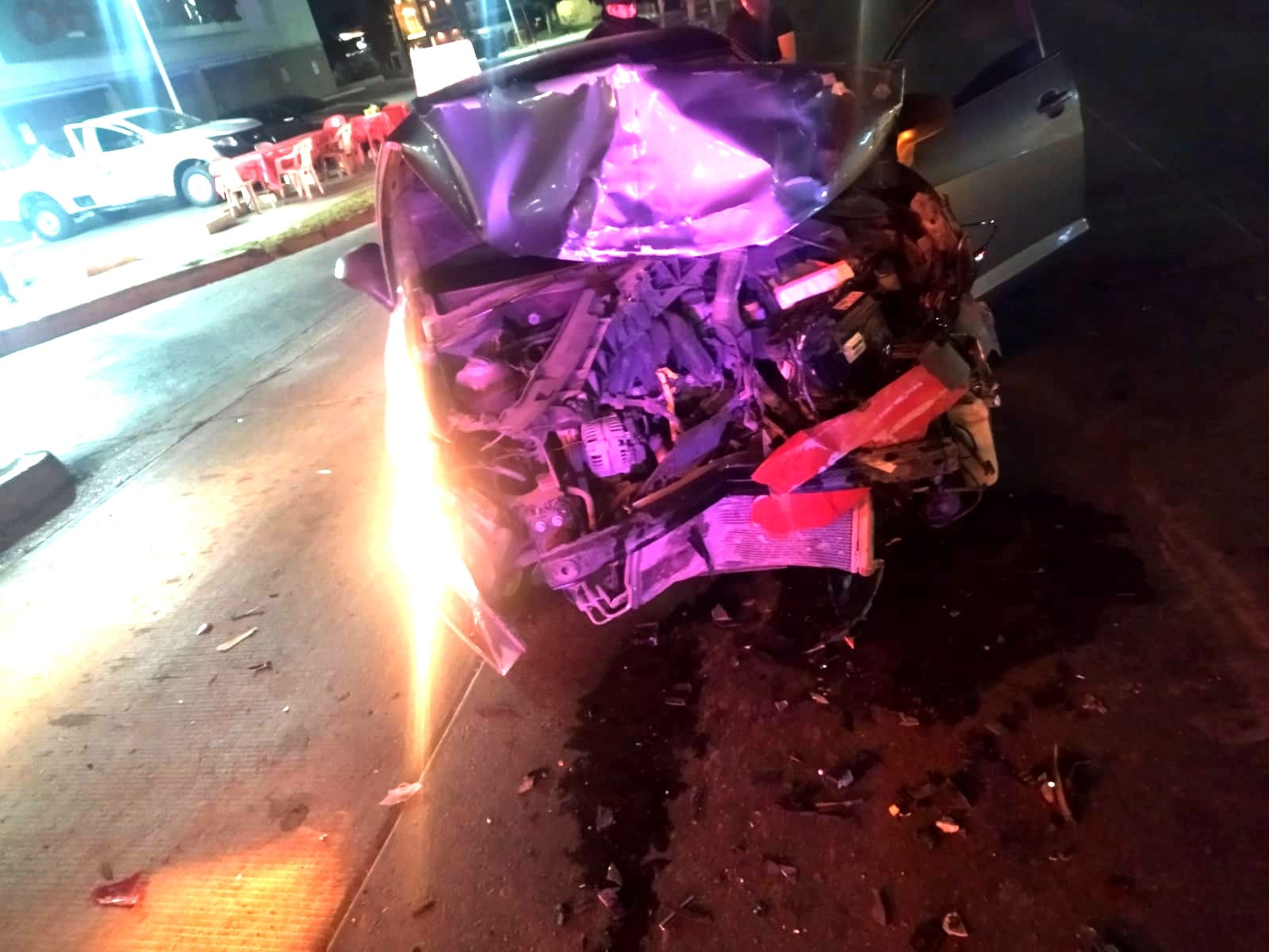 Accidente por alcance en el sector Jiquilpan en Los Mochis deja una persona lesionada