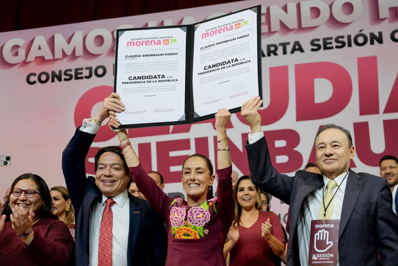 Claudia Sheinbaum toma protesta como candidata de Morena a la Presidencia de México