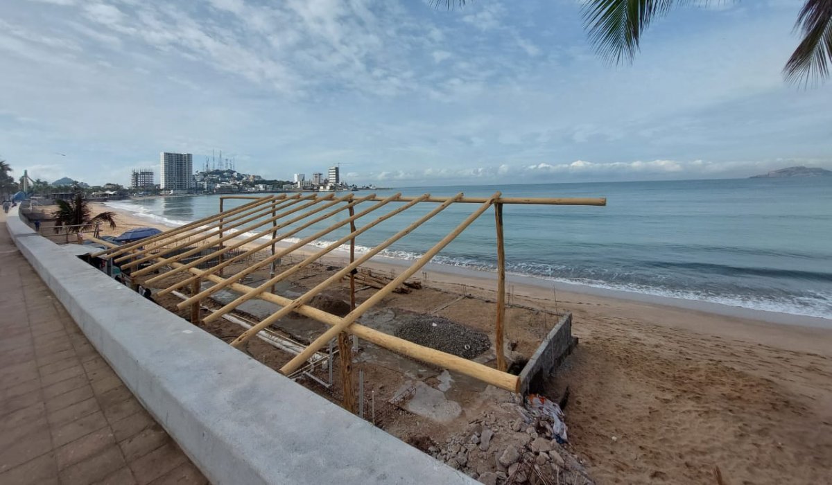 Demolerán trabajos de palapa en el malecón de Mazatlán por incumplir de nuevo con permisos
