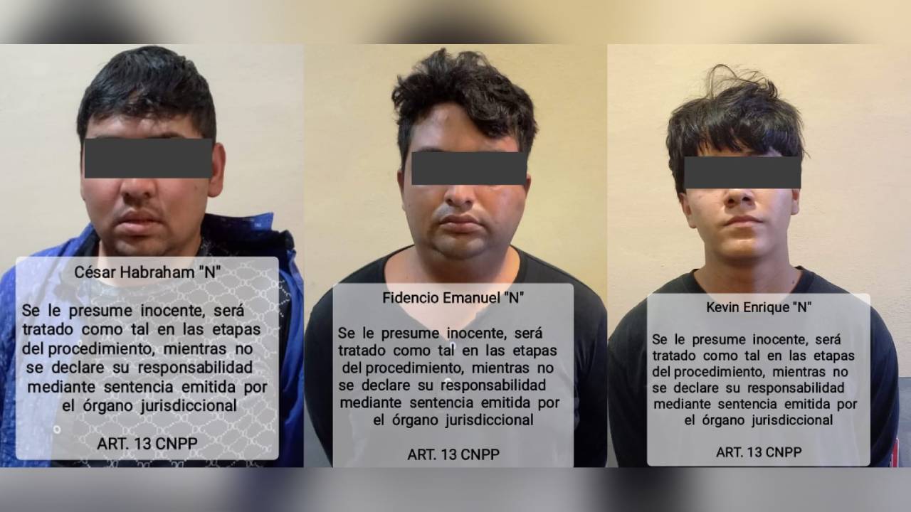 Detienen a tres personas por la probable participación en un secuestro en Mazatlán