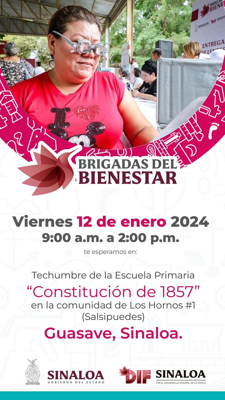 ¿Ya te enteraste? Este viernes el DIF Sinaloa llevará Brigada del Bienestar a Salsipuedes, Guasave