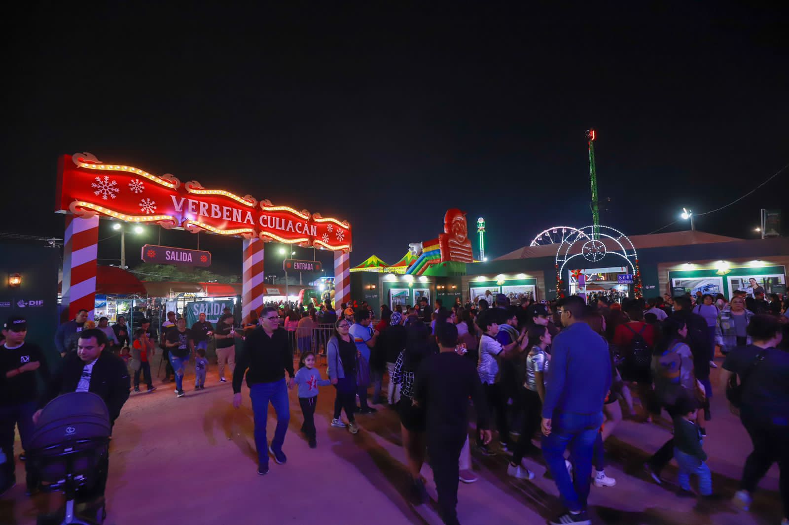 Más de 15 mil personas celebraron el inicio del 2024 en la verbena Culiacán