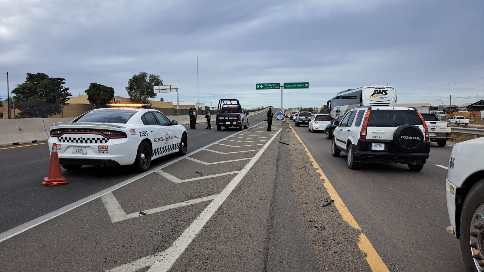 Muere una persona al ser arrollada sobre el puente de desnivel de Adolfo Ruiz Cortines