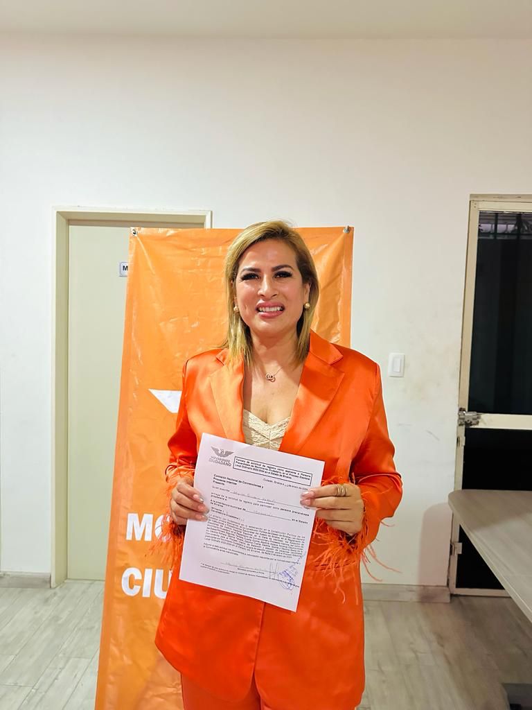 Formaliza Mylai Quintero registro por MC para candidatura a la alcaldía de Mazatlán