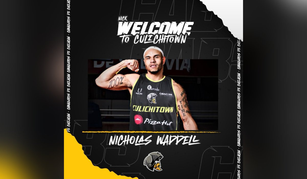 El estadounidense Nicholas Waddell llega a los Caballeros de Culiacán