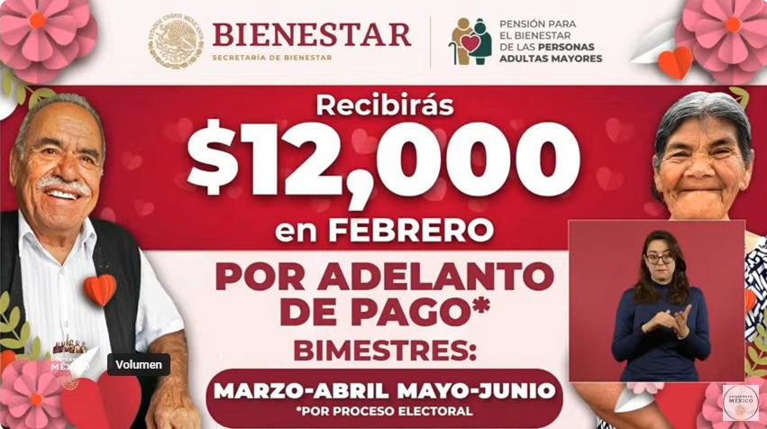 ¡Toma nota! Aquí el calendario para recibir 12 mil pesos del pago adelantado de la Pensión del Bienestar