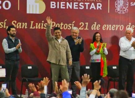 ‘Se emocionó y se le olvido’: AMLO critica expresiones del gobernador de SLP en favor de Claudia Sheinbaum
