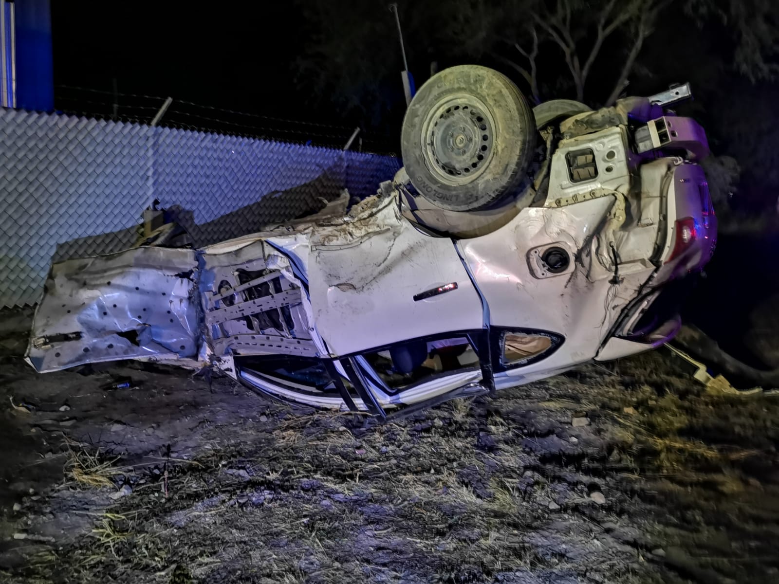 Volcadura en la rúa estatal Mochis-Ahome deja 4 personas lesionadas