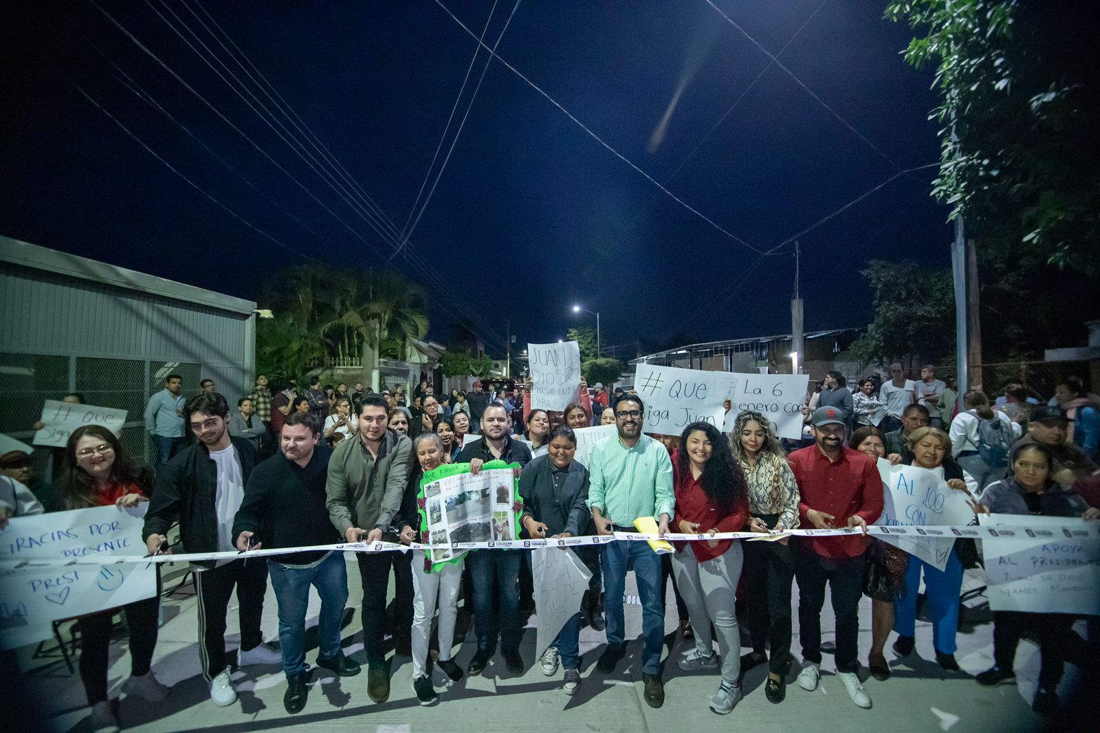 ¡Compromiso cumplido! Juan de Dios Gámez inaugura obra de pavimentación en la colonia 6 de Enero en Culiacán