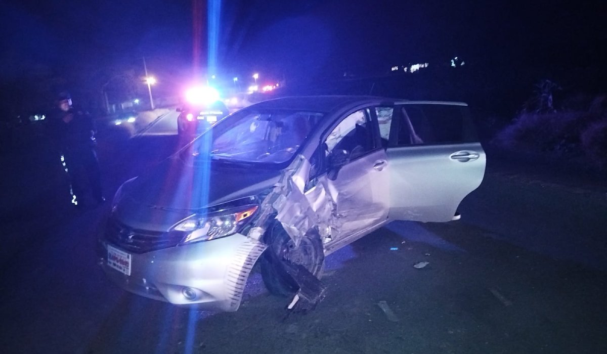 Fuerte choque a la altura de Las Crucecitas, Guasave deja solo daños materiales