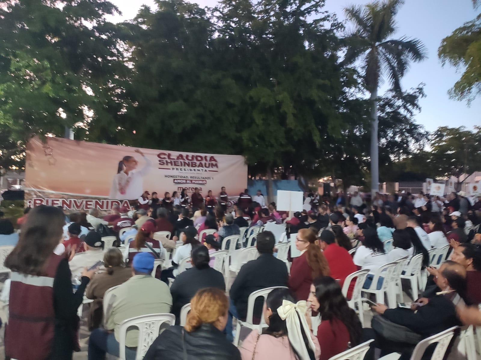 ¡Entre apoyo y drama! Así se vivió el cierre de precampaña de Claudia Sheinbaum en Guasave