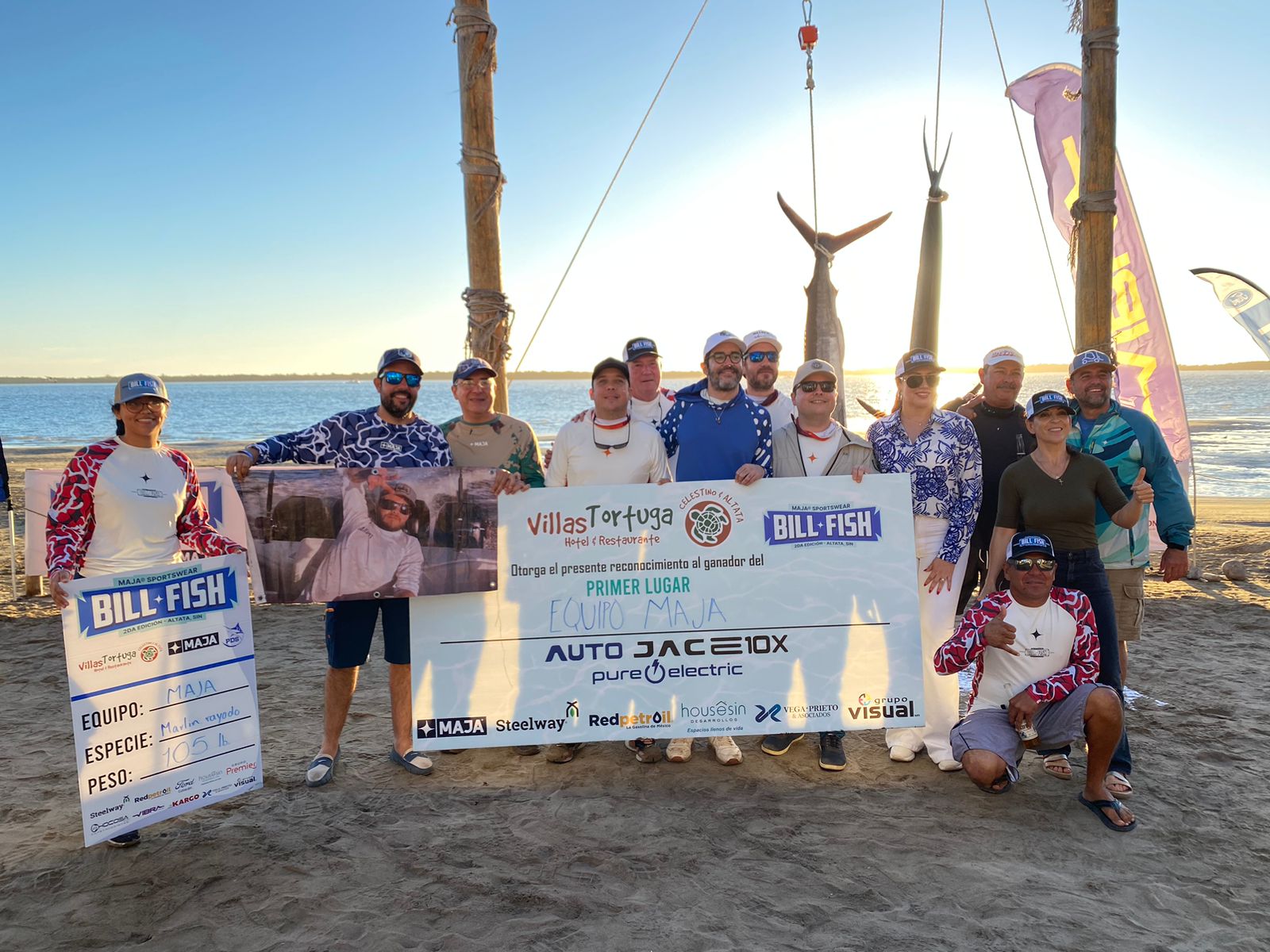 Equipo MAJA triunfa en la segunda edición del Torneo de pesca Bill Fish Altata 2024