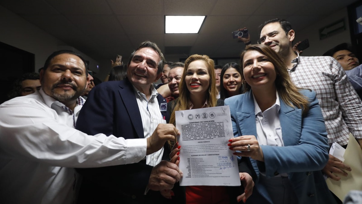 Formaliza su registro ante el IEES la alianza Fuerza y Corazón por México del PRI, PAN, PRD y PAS