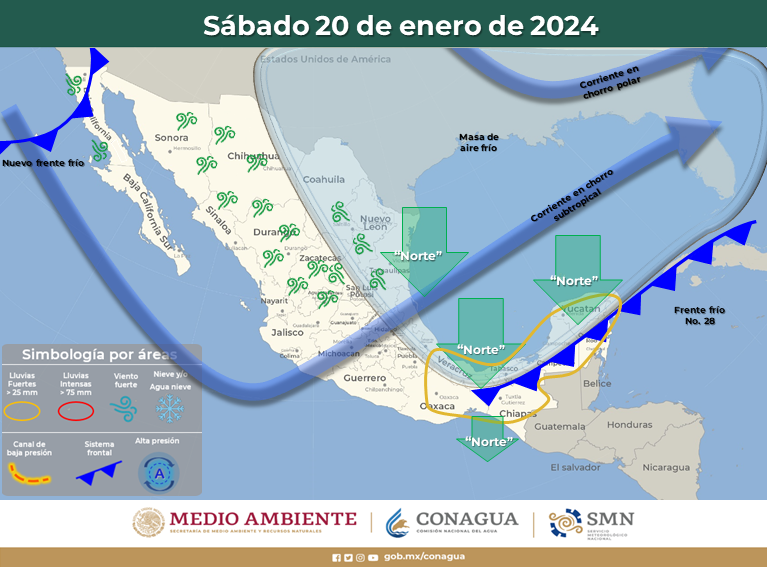 ¡Chale! Ya para el sábado, la amenaza del frente frío No 29 se cierne sobre Sinaloa