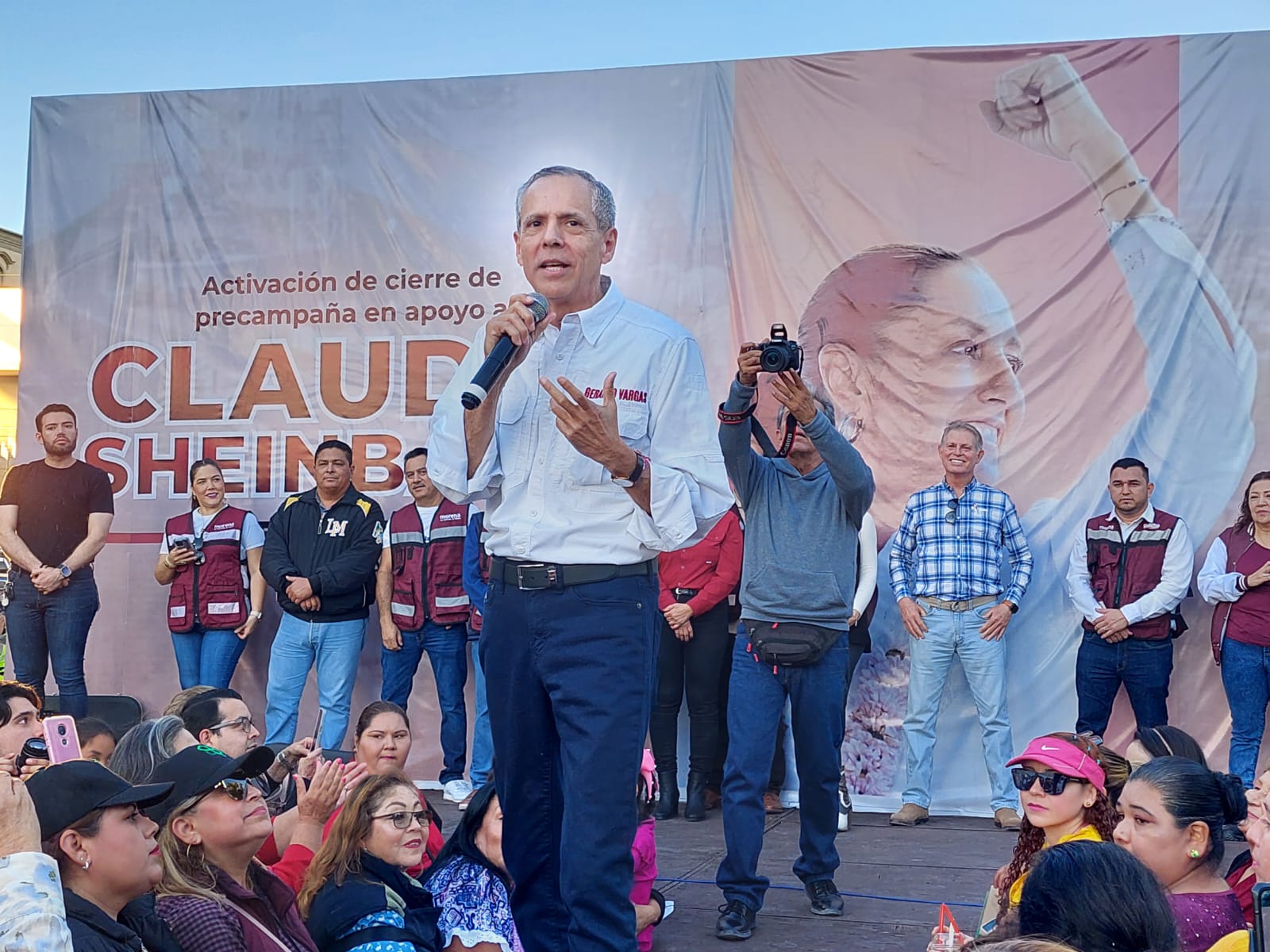 Al ritmo de ‘Los Meros Meros de la Sierra’ celebran en Ahome el cierre de precampaña de Claudia Sheinbaum