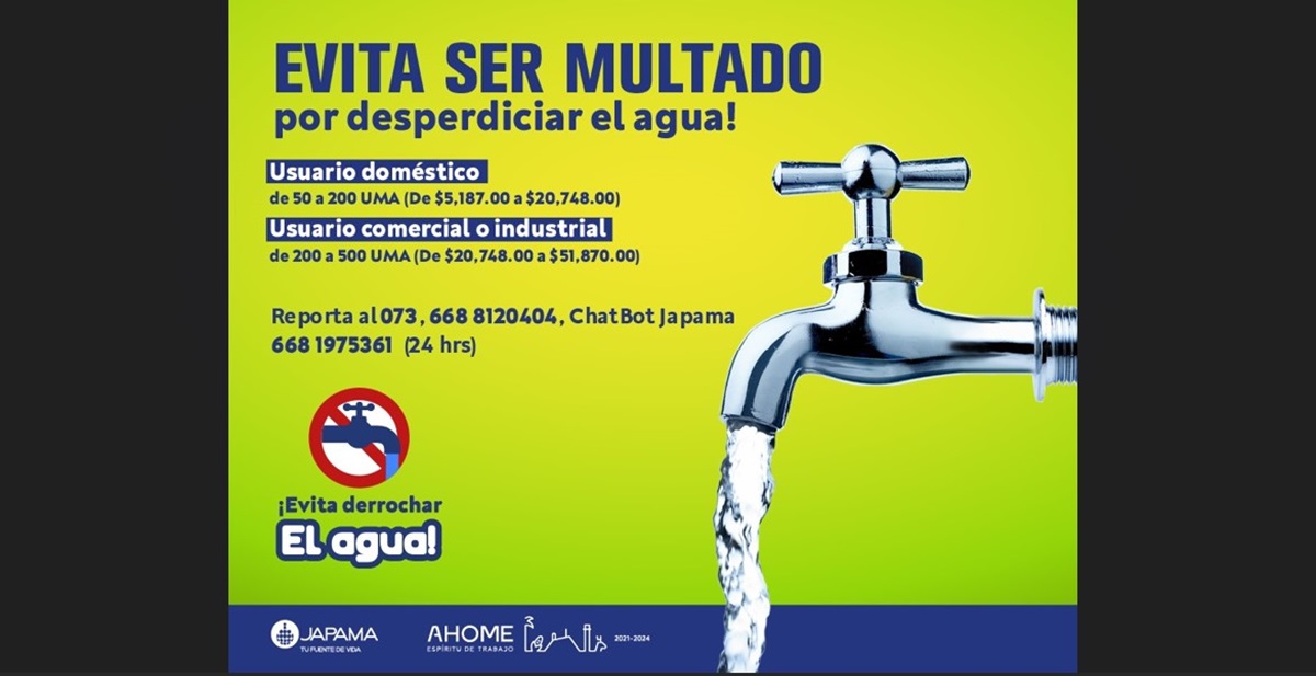 Ya van ocho ciudadanos multados por derrochar agua en Ahome