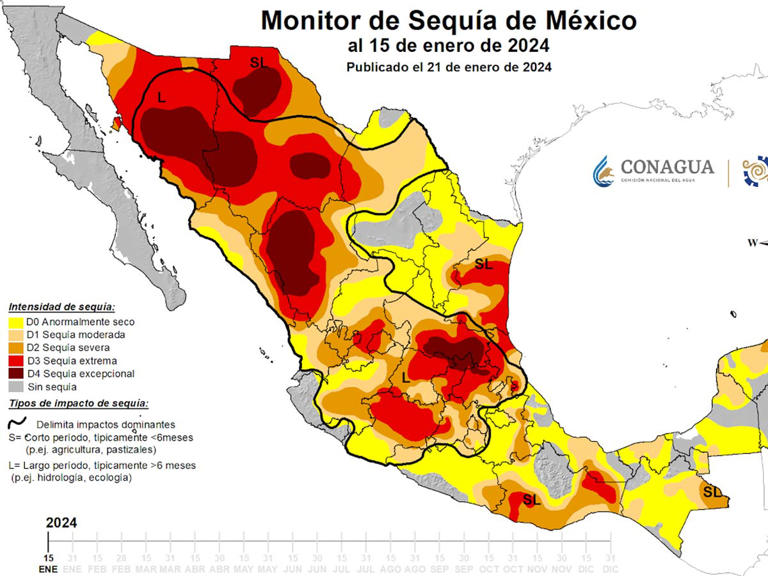 ¿Sequía en Sinaloa? Chécate estos estados que se encuentran en categoría extrema