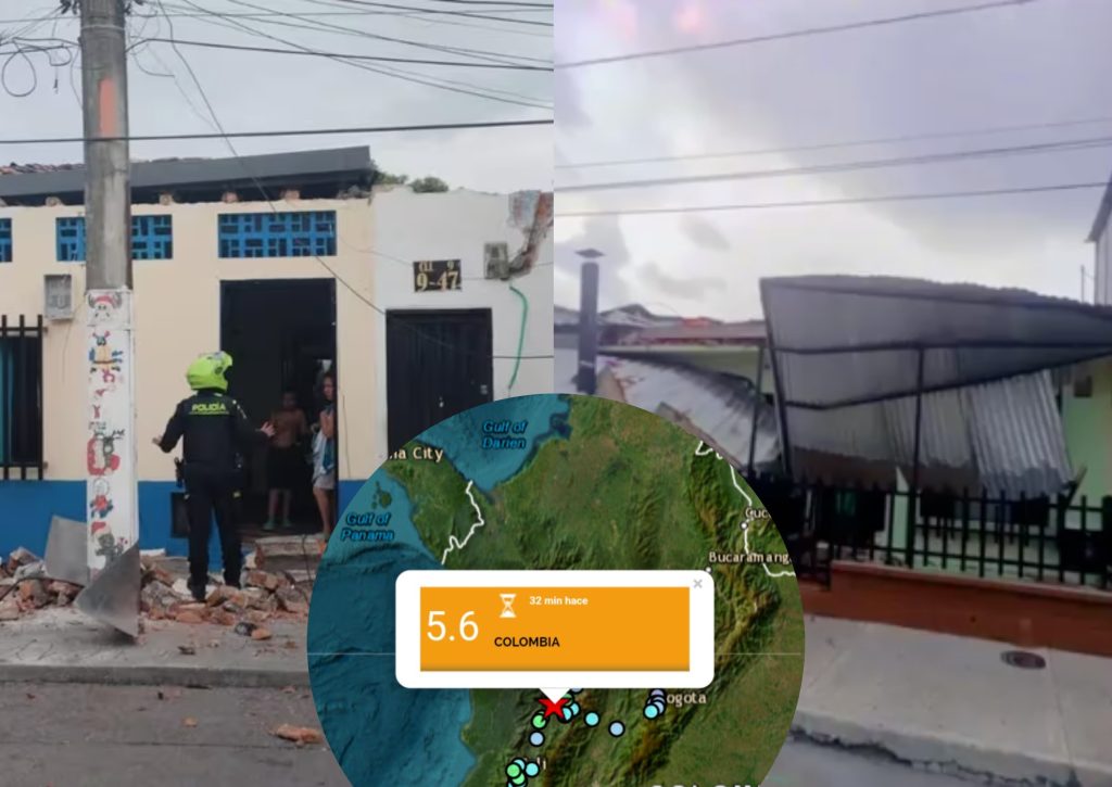 ¡Se agrieta la tierra! Reportan sismo de 5.6 grados en Colombia