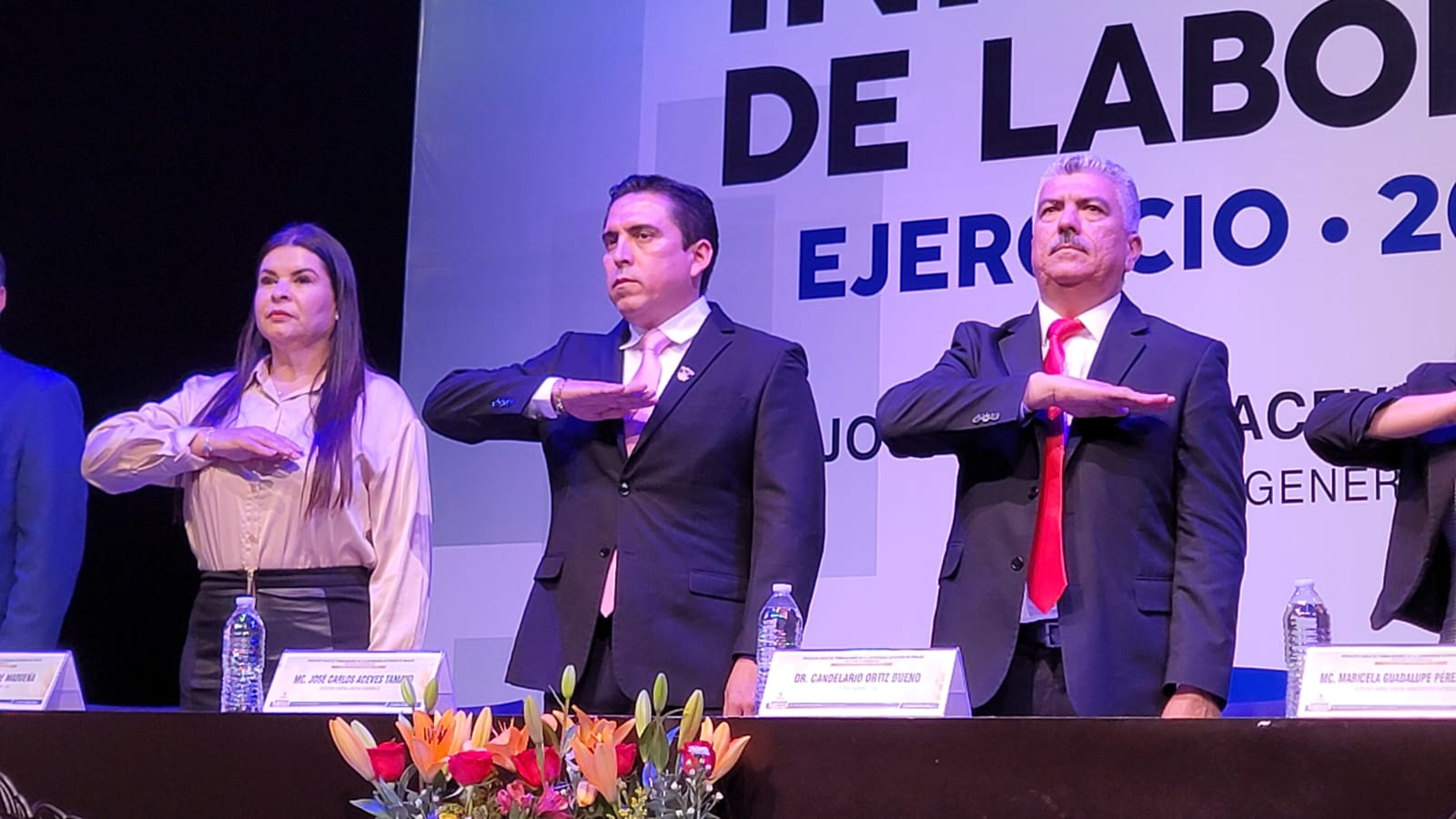 Aceves Tamayo rinde su tercer informe de labores al frente del SUNTUAS Académicos