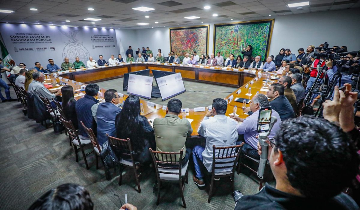 Autoridades de Sinaloa realizan Sesión de Seguridad Pública