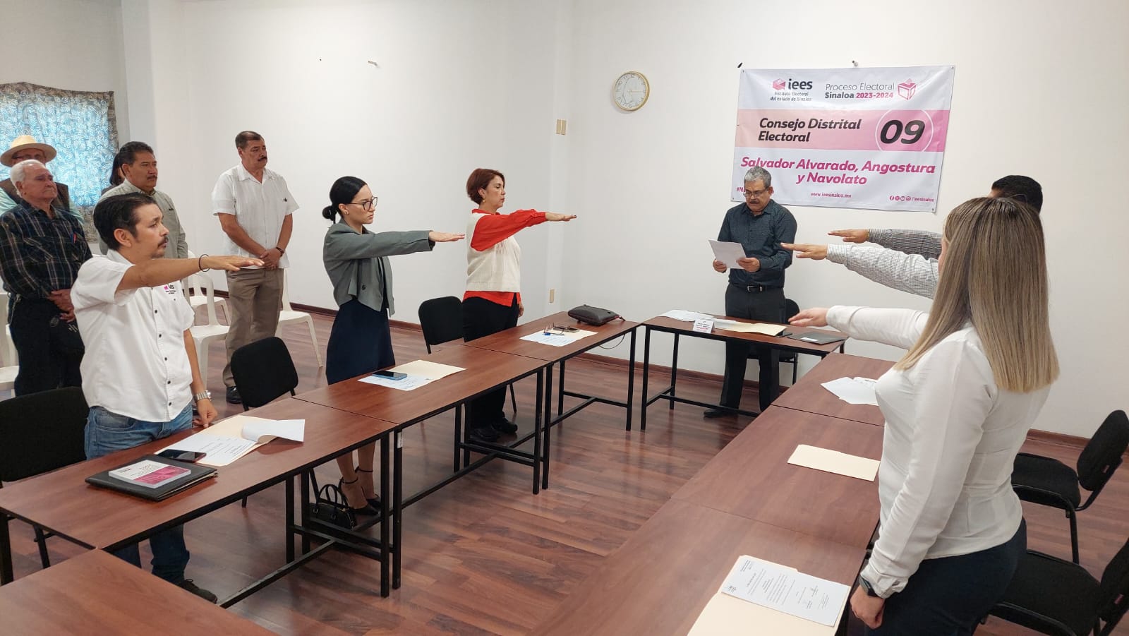 Queda formalmente instalado el Consejo Distrital Electoral 09 del IEES en Guamúchil