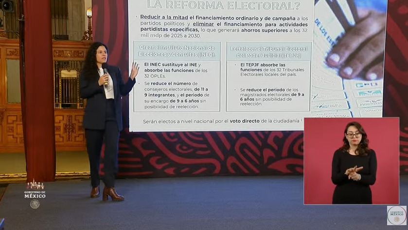 Reforma electoral busca ahorro de 32 mil mdp y sustituir al INE por el INEC, detalla Segob