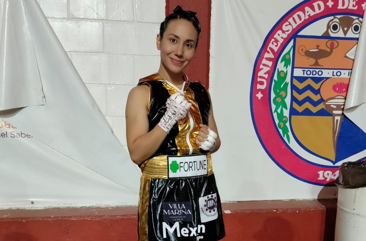 La boxeadora sinaloense, Karen Rubio, triunfa por la vía del nocaut en Navojoa