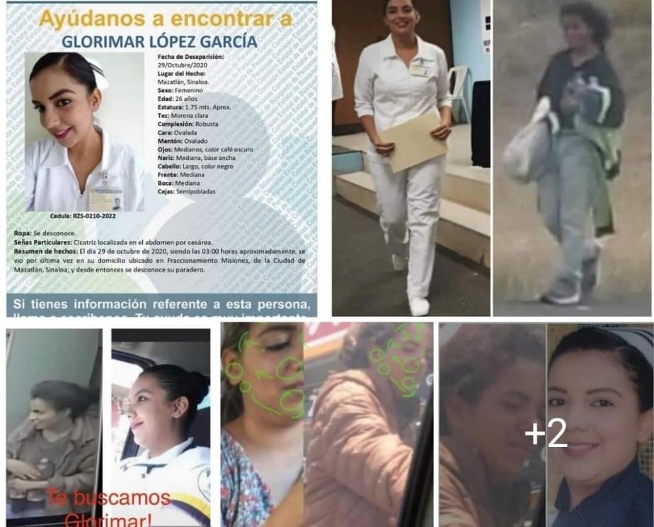 Reportan en Monterrey presencia de Glorimar, enfermera desaparecida en Mazatlán