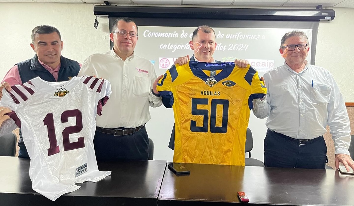 Asociación de Futbol Americano de Sinaloa entrega uniformes a Águilas UAS y Linces de la UAdeO