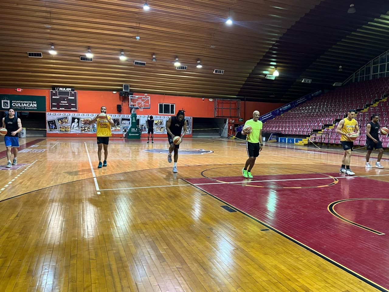 Listos los Caballeros de Culiacán para su primer juego de preparación ante Mazatlán rumbo al CIBACOPA 2024