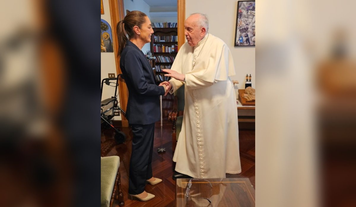 ‘Me regaló grandes consejos de la vida’: Claudia Sheinbaum es recibida por el Papa Francisco