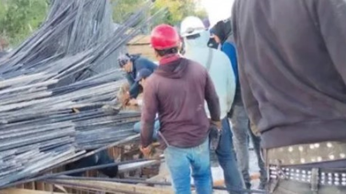 Dos lesionados deja colapso de tramo del Tren Maya en Quintana Roo