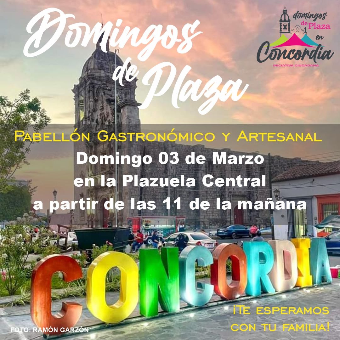 ¿Ya conoces los productos y gastronomía de Concordia? Arrancará el “Domingos de Plaza”