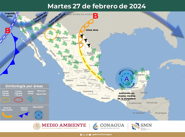 ¡Van por la meta! Dos frentes fríos se aproximan al país y buscan alcanzar los 9 pronosticados