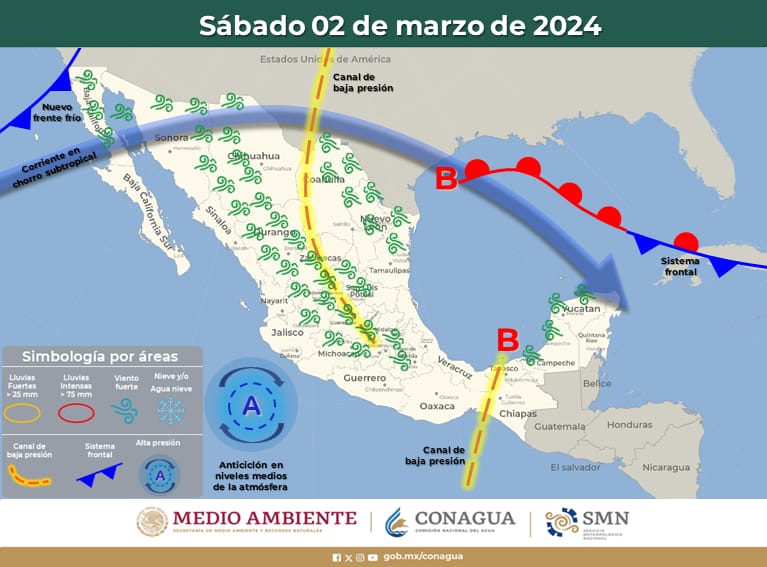 ¡El primero de marzo! Nuevo frente frío llega al noroeste de México este sábado
