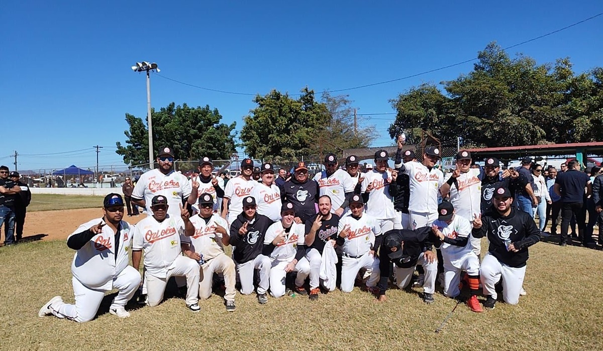 Orioles de Navolato son bicampeones en la Liga de Beisbol Regional de Navolato 2024