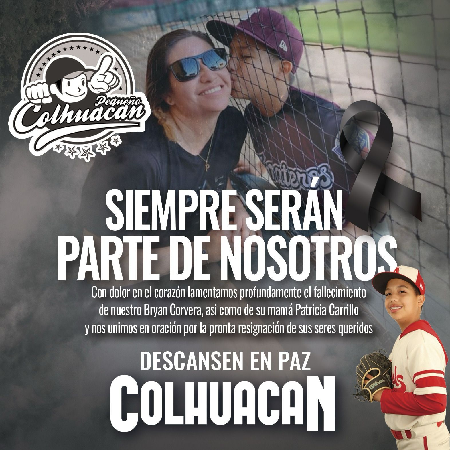 ‘No hay más esperanzas’, Liga Colhuacan confirma deceso de hijo y esposa de ‘Chino’ Corvera tras camionazo
