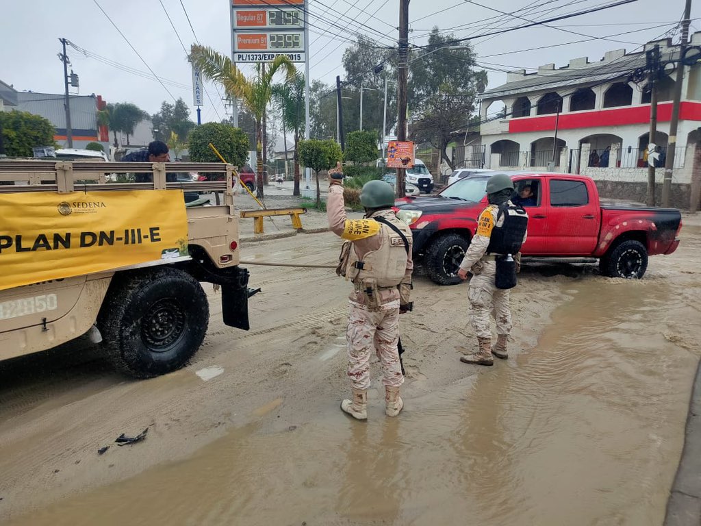 Por imparables lluvias en Tijuana aplican Plan DN-III-E y PLAN GN-A; también suspenden clases