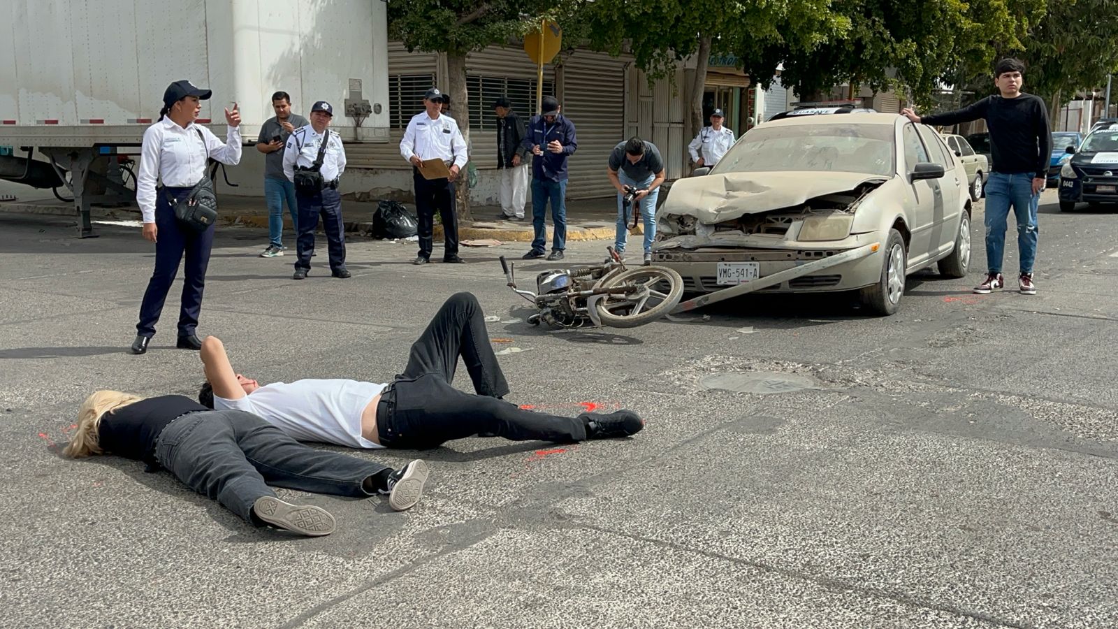 Para crear conciencia, realizan simulacro de accidente en Guasave