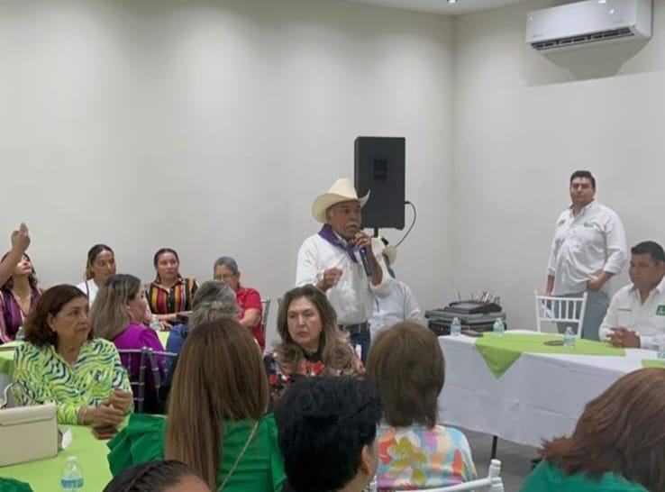 Refrenda Vicente Pico que irá por la alcaldía de El Fuerte; participa en mitin del Partido Verde