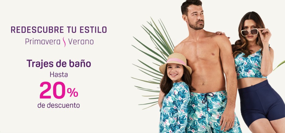 ¡Dale frescura a look esta Semana Santa! En Suburbia los artículos de playa tienen un 20% de descuento