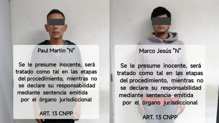 Por andar asaltando, SSPM detienen a Marco Jesús “N” y Paul Martín “N” en Mazatlán