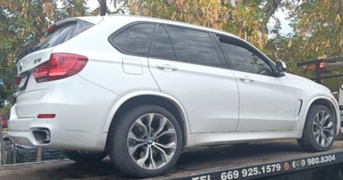 Camioneta BMW con reporte de robo en Estados Unidos es asegurada en Mazatlán