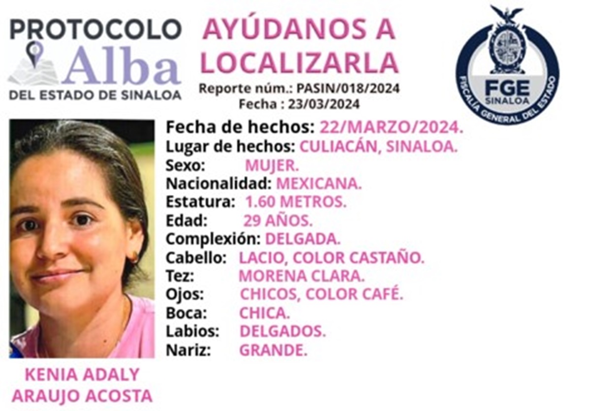 Kenia todavía no aparece, es una de las mujeres ‘levantadas’ el viernes en Culiacán