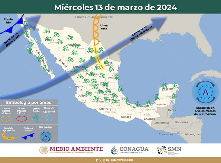 ¡Vamos por el segundo! Un nuevo frente frío llega al noroeste de México este miércoles
