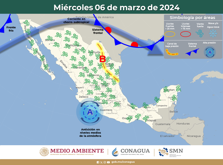 ¡Viene el segundo! A partir de este miércoles llega el frente frío No 40 al noroeste del país