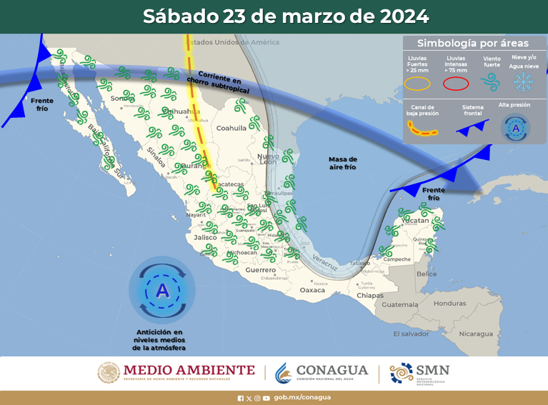 ¡Vamos por el tercero y cuarto! Para el sábado llegan dos frentes fríos al país